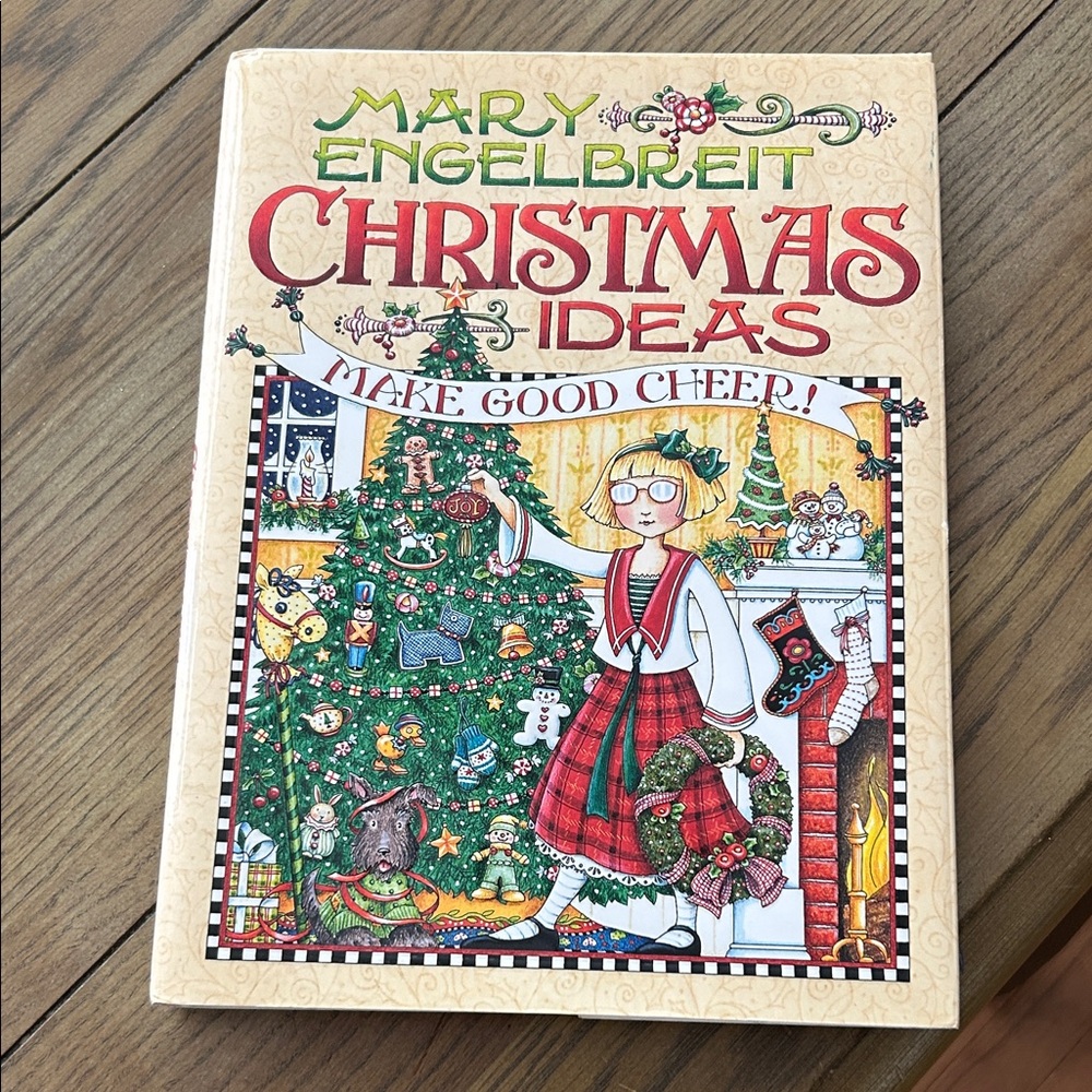 Mary Engelbreit Holiday Cheer Book with Red and Green Accents